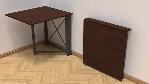 Стіл-книга трансформер Оріон 1 Ferrum-decor 750x810x730 Чорний метал ДСП Венге Магія 16 мм (FRD-105426) - фото 4