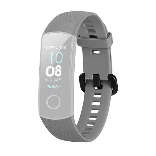 Ремінець для фітнес-браслета MIIQNUS для Honor Band 4 і 5 сірий - фото 2