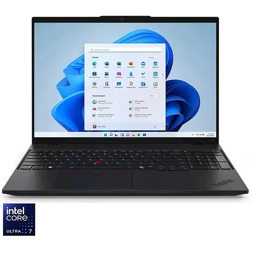 Ноутбук Lenovo ThinkPad L16 Gen 1 з процесором Intel Core Ultra 7 155U pana la 4.8GHz, 16" WUXGA, IPS, 16GB DDR5, 512GB SSD, Intel графікою, Windows 11 Pro, чорний, 3Y Onsite Upgrade