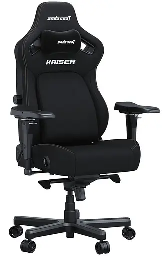 Игровое кресло Anda Seat Kaiser 4 Size L Black Fabric (AD12YDDC-L-20-B-CF) - фото 1
