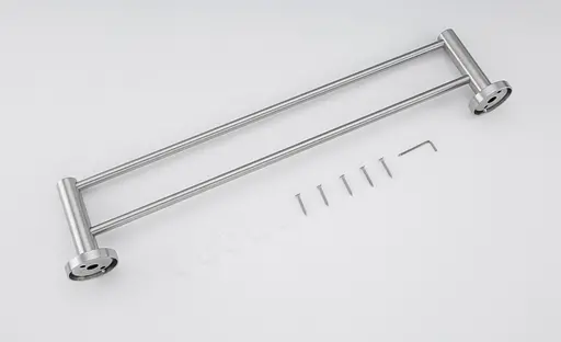 Тримач для рушника подвійний Frap F30109 нержавіюча сталь 1/20 Хром - фото 2