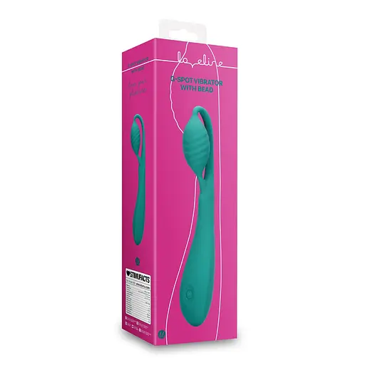 Вібратор Loveline G-Spot With Bead 21.6 см зелений - фото 3