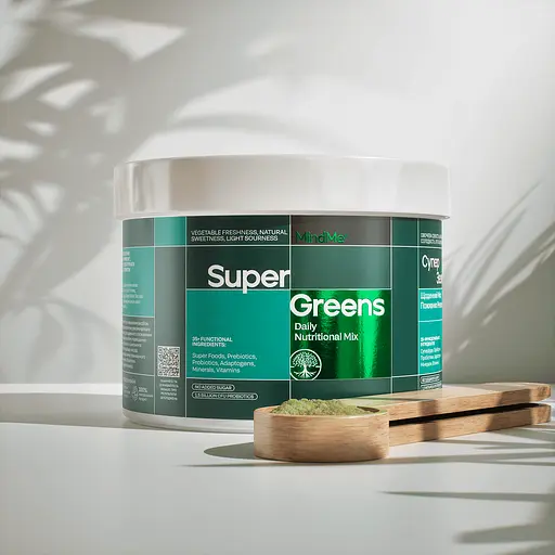 Щоденний мікс поживних речовин MindMe Super Greens Box (Супер зелені) 210 г - фото 3