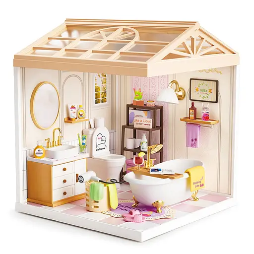 Конструктор-румбокс Mini House серии Интерьер - Ванная комната (8009) - фото 3