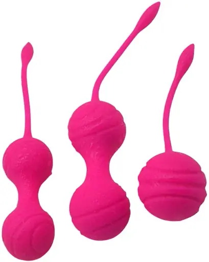 Вагінальні кульки Кегеля I’MCUM TightLuxe Kegel Balls Рожеві 3 шт (IM-KGE209)