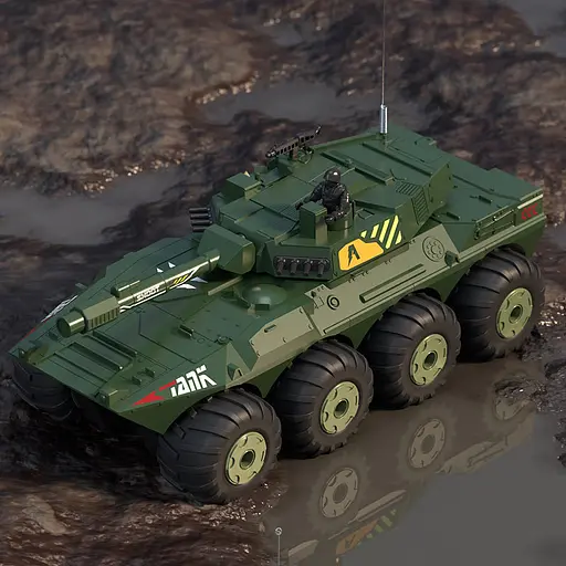 Бронетранспортер-амфібія на радіокеруванні SCHE Y1802 Green - фото 7