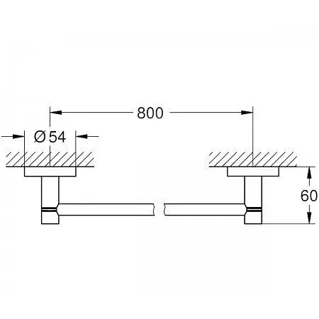 Вішалка для рушника Grohe Essentials 40386DC1 хром матовий - фото 2