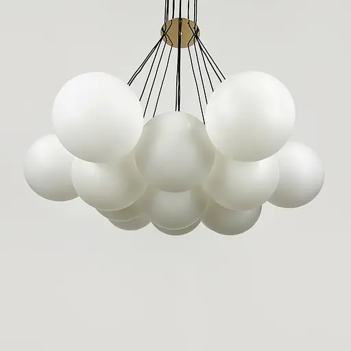 Люстра-пучок на 13 білих плафонів Ø 67 см | Line F | Арт. 1519/13 GD - фото 4