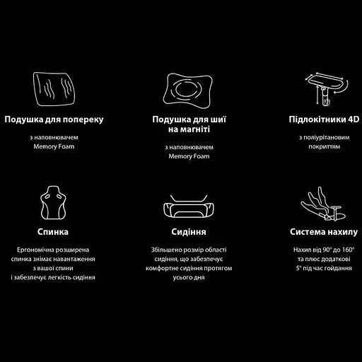 Крісло ігрове Anda Seat Phantom 3 Pro Size L Dark Gray Linen Fabric (AD18YC-06-GB-F) - фото 14
