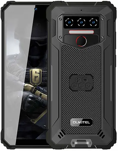 Смартфон Oulitel WP23 65" HD+ /4GB/64GB/MTK 6765/10600mAh/13+5Мп/IP69K/ NFC/Black - фото 2