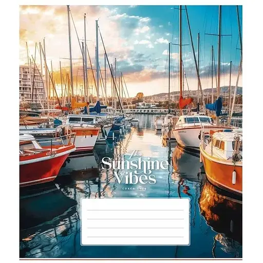 Зошит учнівський "Sunshine vibes" Школярик 036-3319L 36 аркушів Різнокольоровий - фото 1