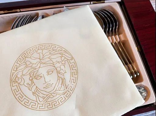 Набор столовых приборов Versace 72 EL LV-9723 на 12 персон в подарочном чемодане 72 предмета - фото 9