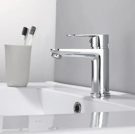 Змішувач для раковини Lidz Latwa 001 (k35) LDLAT001CRM45412 - фото 2