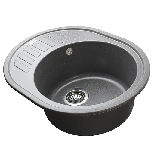 Гранітна мийка Mira ARNICA сірий для кухні стійка до подряпин і чистячих засобів 620х500 мм - фото 3