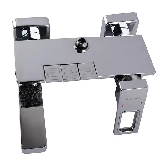 Душова система Globus Lux PIANO GLPN-0099 з верхньою та ручною лійкою для ванної кімнати стильний комплект для душу - фото 7