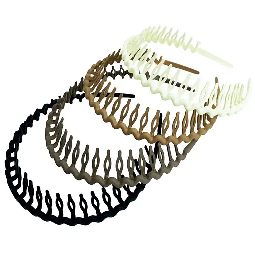 Ободок для волос "Расческа" La-beauty 0203-782, 4 штуки - фото 1