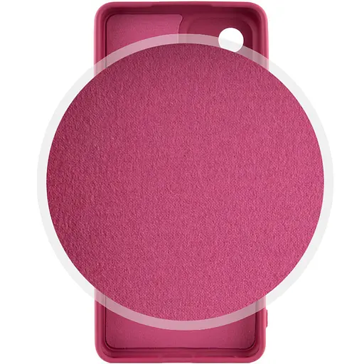 Чехол Silicone Cover Lakshmi Full Camera A для Tecno Pop 6 Pro Бордовый / Marsala - фото 2