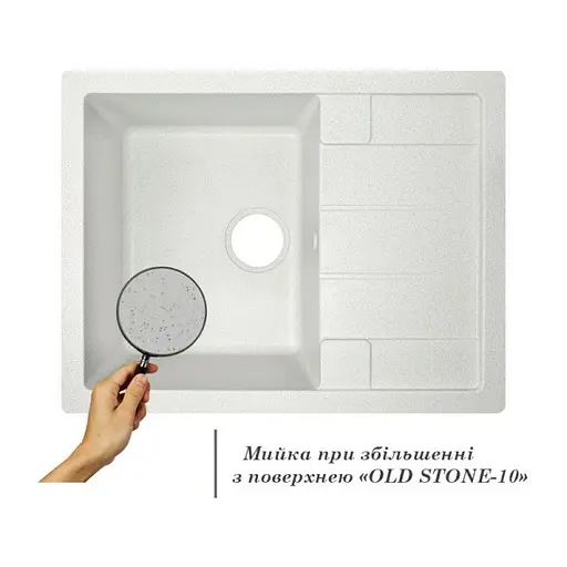 Кухонная мойка Lidz 650x500/200 STO-10 (LIDZSTO10650500200), Серый - фото 3