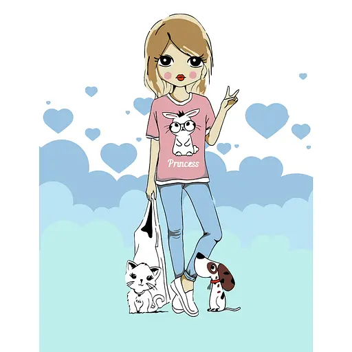 Картина за номерами Rosa Start Little Friends 35x45 см