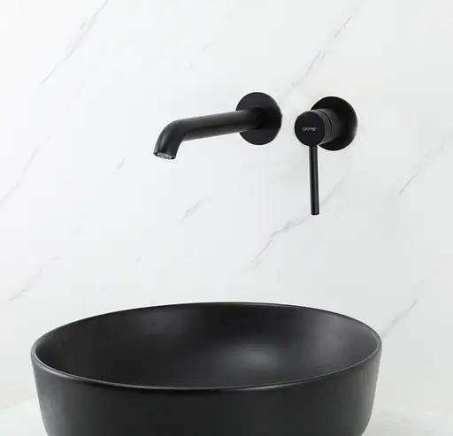 Вбудований змішувач для раковини Gappo чорний G1206-6 Чорний матовий - фото 2