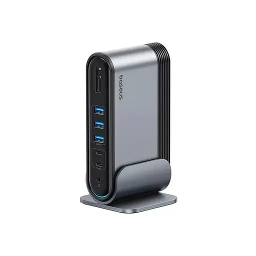 Мультиадаптер хаб Baseus UnionJoy 17-Port Triple-Display Docking Station (B00532304811-00) - фото 3