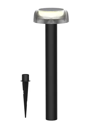 Вуличний світильник на сонячній батареї Zuma Line Bluet LED 1x2.5W 3000K 200Lm IP44 чорний - фото 1