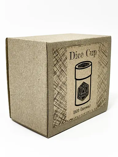 Настільна гра Планета Ігор Чаша для кубиків D20 (коричнева) (Dice cup D20 brown) (pi-dc005) - фото 9