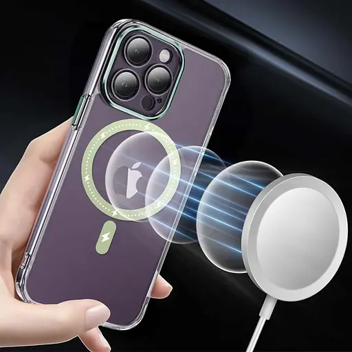 Чохол Epik TPU+PC Colorful with MagSafe для Apple iPhone 13 Pro Max 6.7 Green - фото 6