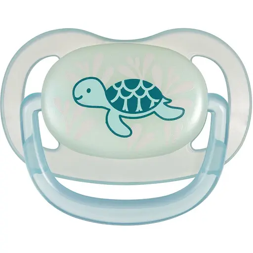 Пустышка силиконовая анатомическая Canpol babies Love&Sea 18+ месяцев голубая (34/910_blu) - фото 1