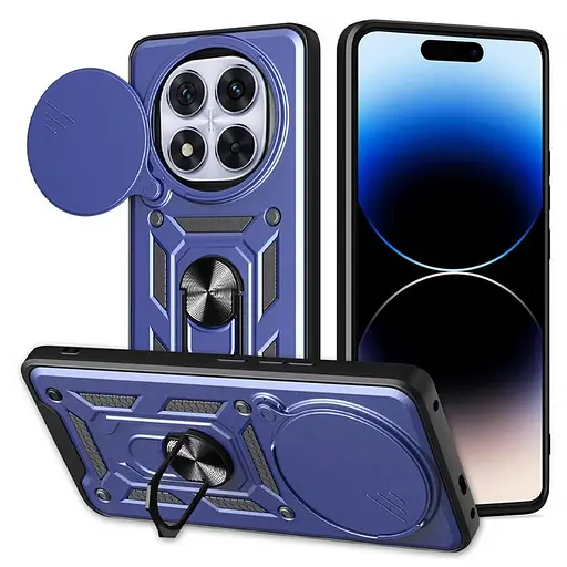 Чохол Ummi Camshield Serge Ring для Xiaomi Redmi Note 14 Pro+ Синій - фото 2