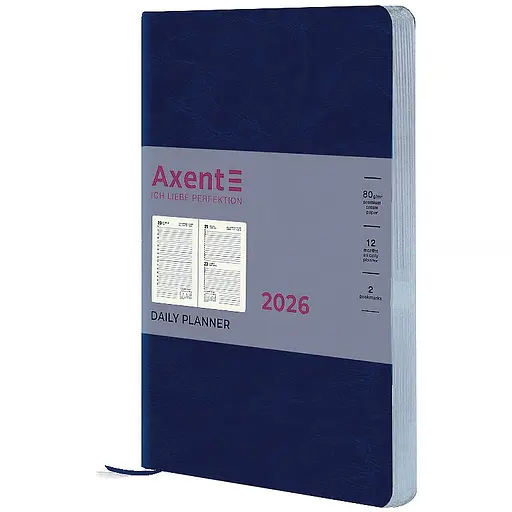 Дневник Axent Partner City Soft 2026 синий 145 х 210 мм (8821-26-02-A) - фото 2