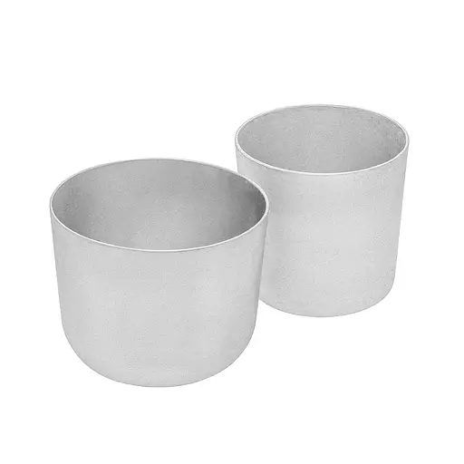 Набір з 2 форм для випікання пасок, хліба та кексів з литого алюмінію 0.35 та 0.2 л, Полімет Сірий 85588 - фото 1