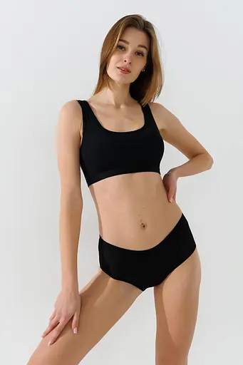 Комплект жіночий топ+труси Beisdanna BSK8836WN M Чорний - фото 1
