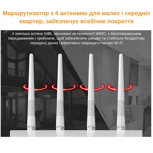 Маршрутизатор Pix-Link X300S3 300Мбит/с 2.4ГГц Белый (CNSWSW020403W 5511) - фото 5