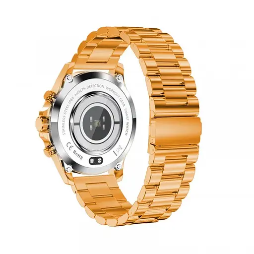 Розумний годинник Linwear LW09 Metal з вимірюванням кисню в крові (Золотий) - фото 2