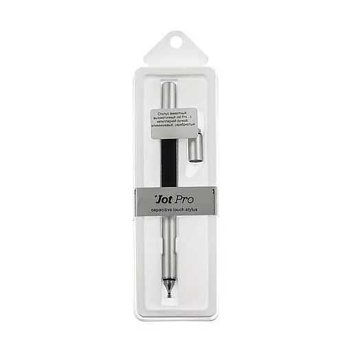Стилус ємнісний, високоточний Jot Pro з капілярною ручкою, алюмінієвий, сріблястий - фото 1