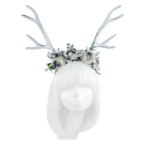 Роги Олень Зимовий на обручі - фото 1