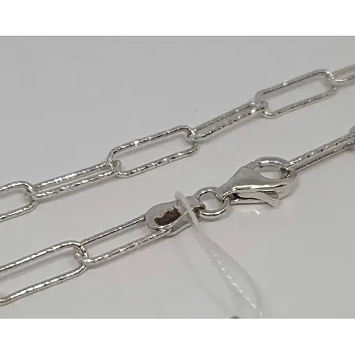 Срібний ланцюжок Аметист Якірне 2202107 80 - фото 2