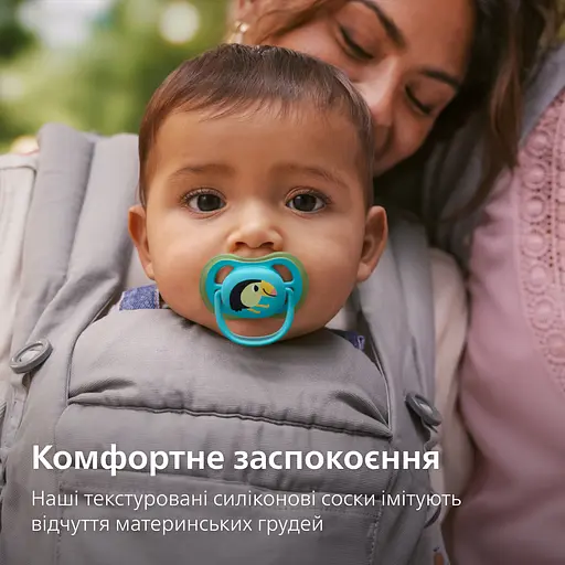 Пустушка Philips Avent Ultra Air 6-18 міс. 2 шт. блакитний з зеленим (SCF087/11) - фото 7