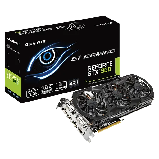 Відеокарта GeForce GTX 960 4GB Gigabyte Gaming (GV-N960G1 GAMING-4GD) Б/В