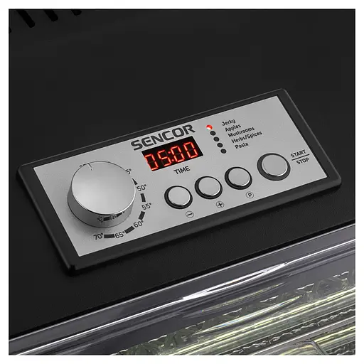 Сушарка для продуктів Sencor 500 Вт піддонів 2 x 33 см алюміній/пластик чорний - фото 7