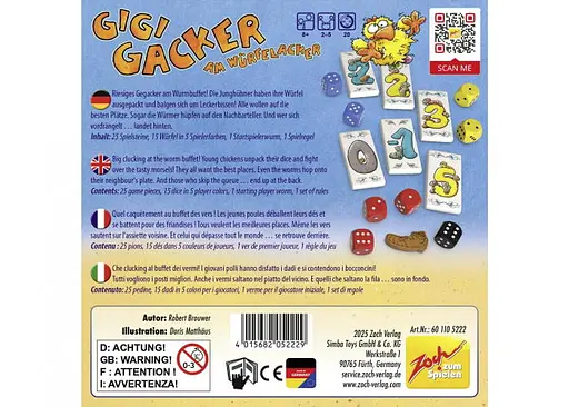 Настільна гра Zoch Джиджі Жартівник і кубикові пригоди (Gigi Gacker am Wurfelacker) (англ.) (601105222) - фото 2