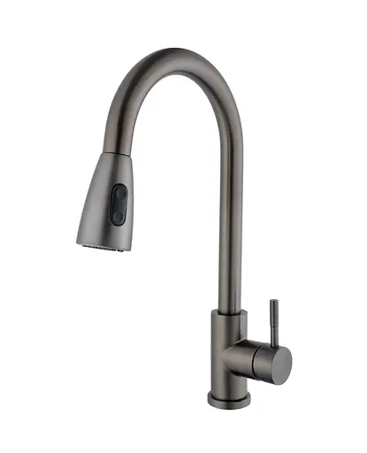 Смеситель для кухни EcoMIX Stella STE-2031-GP вытяжной с лейкой-душем