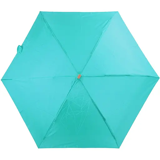 Женский складной зонтик механический Art Rain 93 см бирюзовый