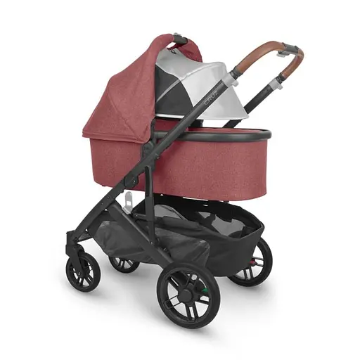 Прогулочная коляска Uppababy Cruz V2 - Lucy + люлька Uppababy Carrycot Lucy Rosewood Melange с карбоновым каркасом - фото 18