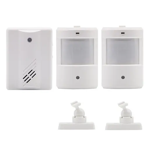 Беспроводной дверной звонок с 2-мя датчиками движения - оповещатель Leshp DD1407-2 (100721)