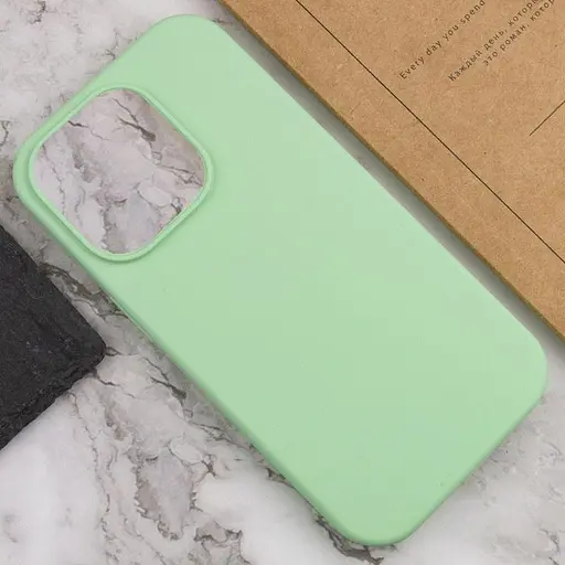 Чохол Epik Silicone Case Full Protective AA NO LOGO для Apple iPhone 16, 6.1 Зелений/Pistachio - фото 4