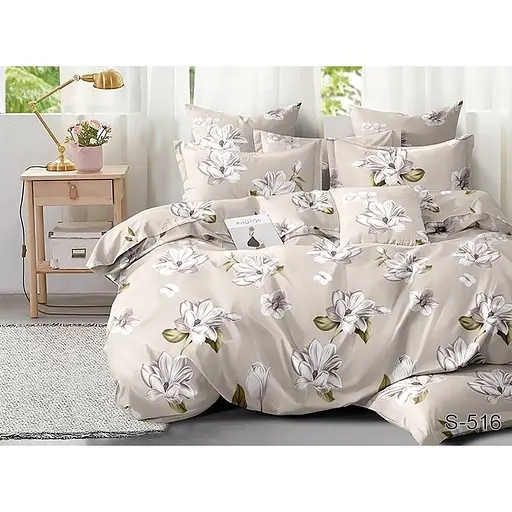 Комплект постільної білизни TAG Tekstil 2-спальний 000224259 (S516)