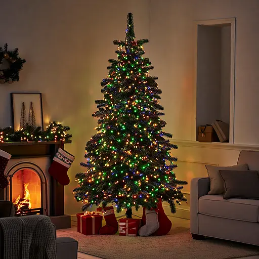 Новогодняя гирлянда Рождественская фея GarlandoPro 100 м 1000 LED черная проволока Мультиколор CF1000L100MBML - фото 5