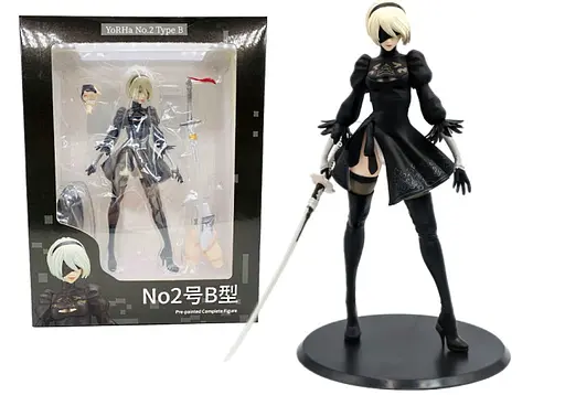 Фигурка боевой робот Мисс Автомата NieR: Automata 2В Authentic Bring Arts 30 см NRA 22.94